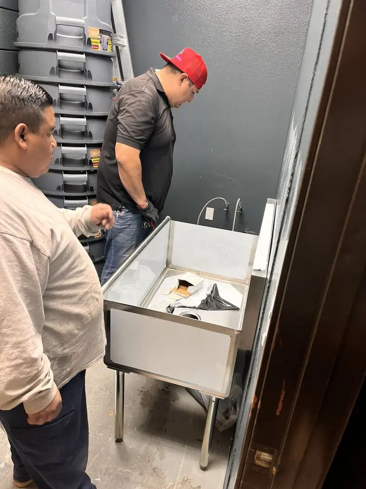 Commercial plumbing and sink installation in White Center